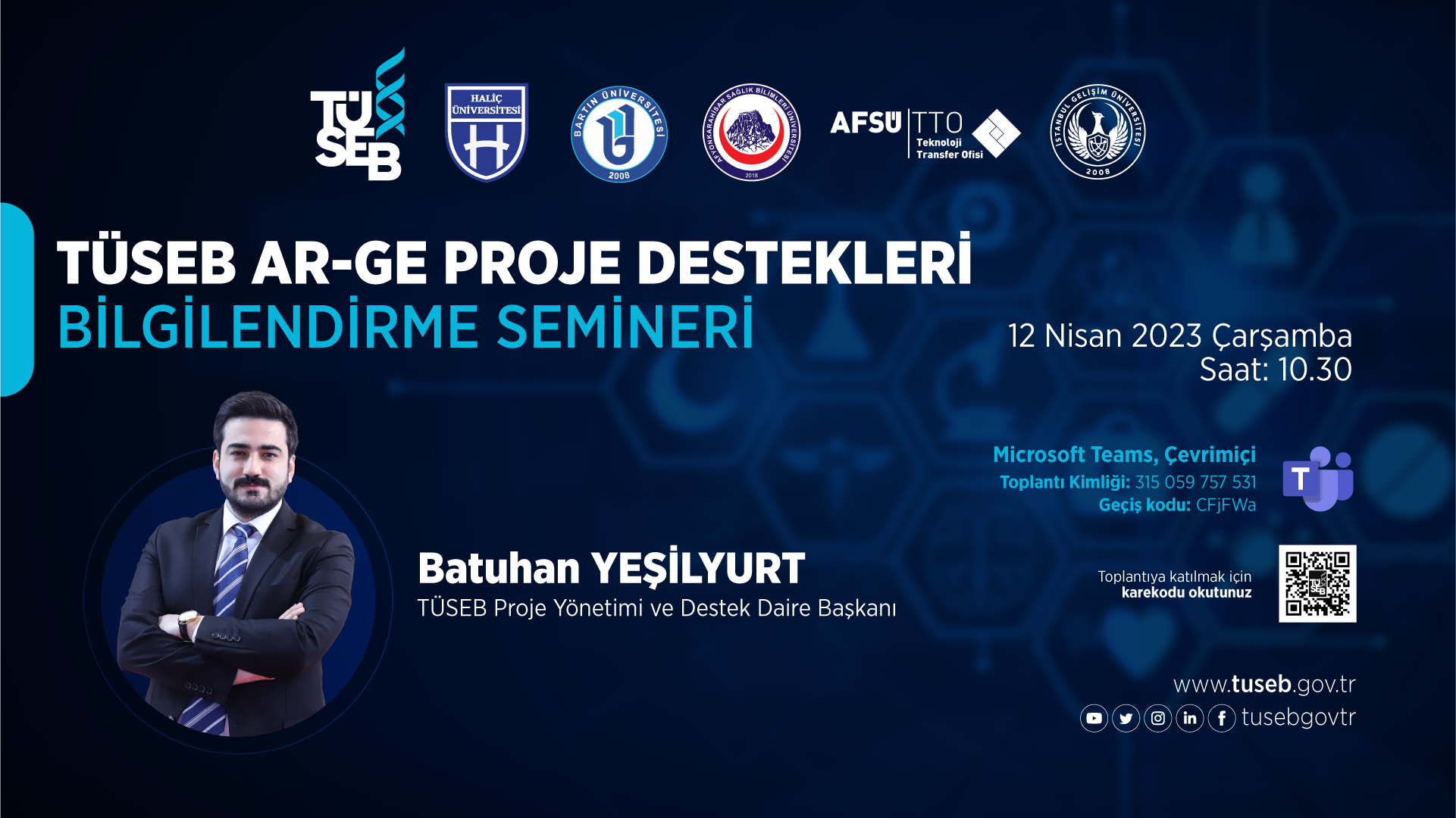 TÜSEB Proje Destekleri Bilgilendirme Semineri