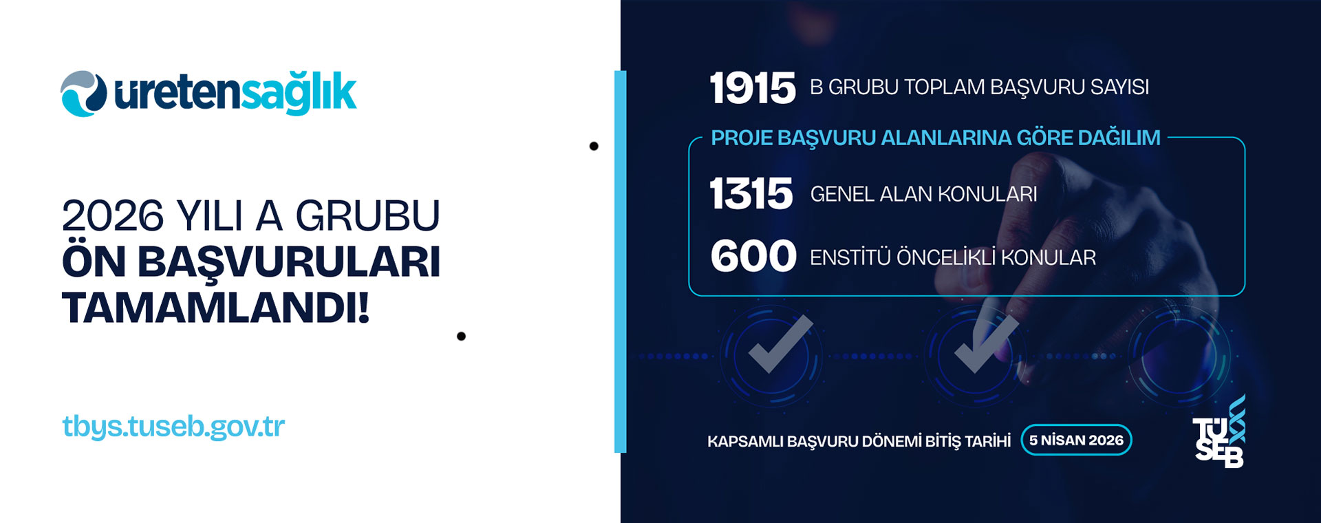 2026 Yılı A Grubu Ön Başvuruları Tamamlandı!