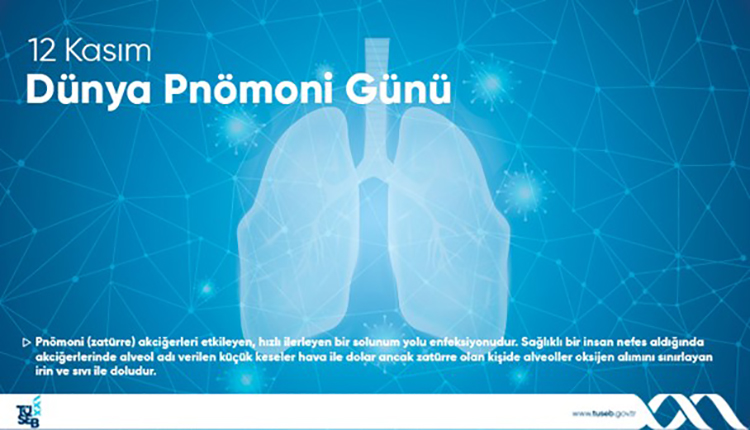 12 Kasım Dünya Pnömoni Günü