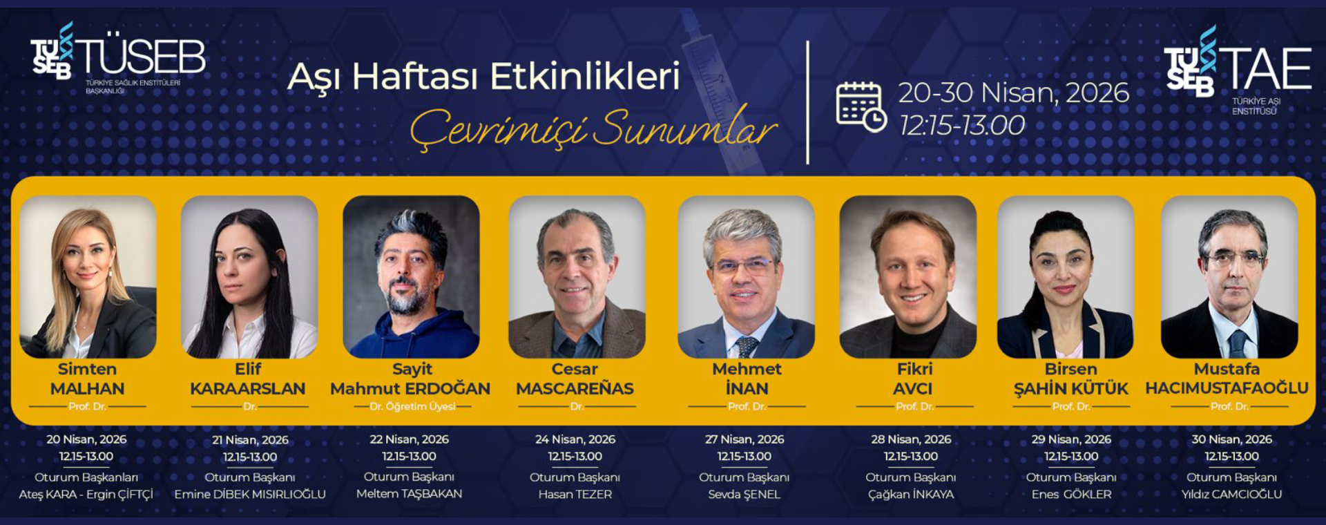 Aşı Haftası Etkinlikleri: Çevrimiçi Sunumlar