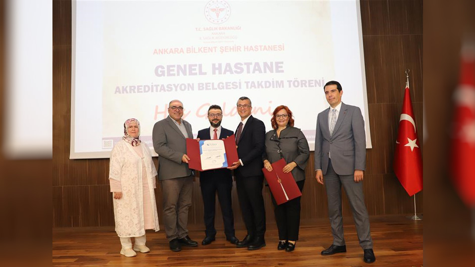 Ankara Bilkent City Hospital General Hospital was accredited by TÜSEB–TÜSKA Türkiye Health Care Quality and Accreditation Institute