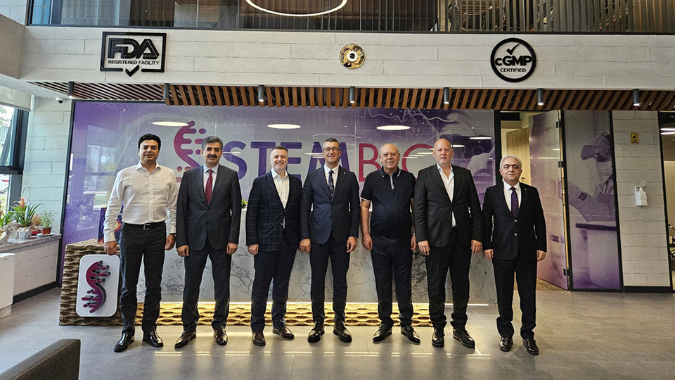 TÜSEB Başkanı Prof. Dr. Ümit KERVAN ve Beraberindeki Heyet, Stembio Kordon Kanı, Hücre ve Doku Merkezini Ziyaret Etti