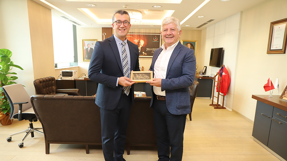 Prof. Dr. Kemalettin Aydın, Rector of the University of Health Sciences, visited Prof. Dr. Ümit Kervan, President of TÜSEB