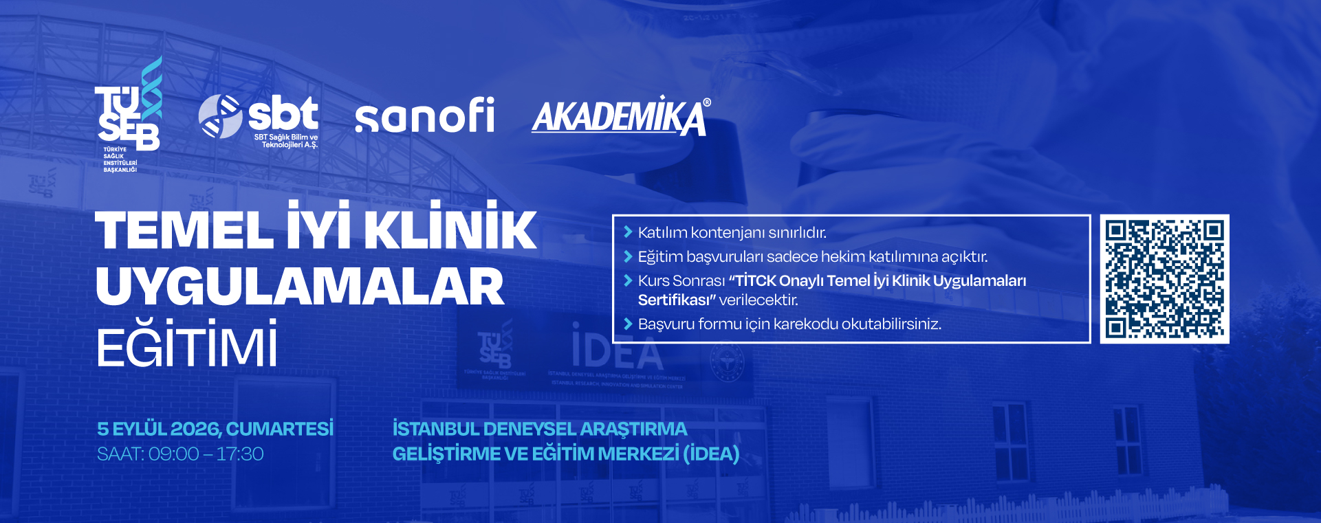 TÜSEB Sanofi AkademiKA Hekimlere Yönelik Temel İyi Klinik Uygulamalar Eğitimi İstanbul’da Düzenlenecek