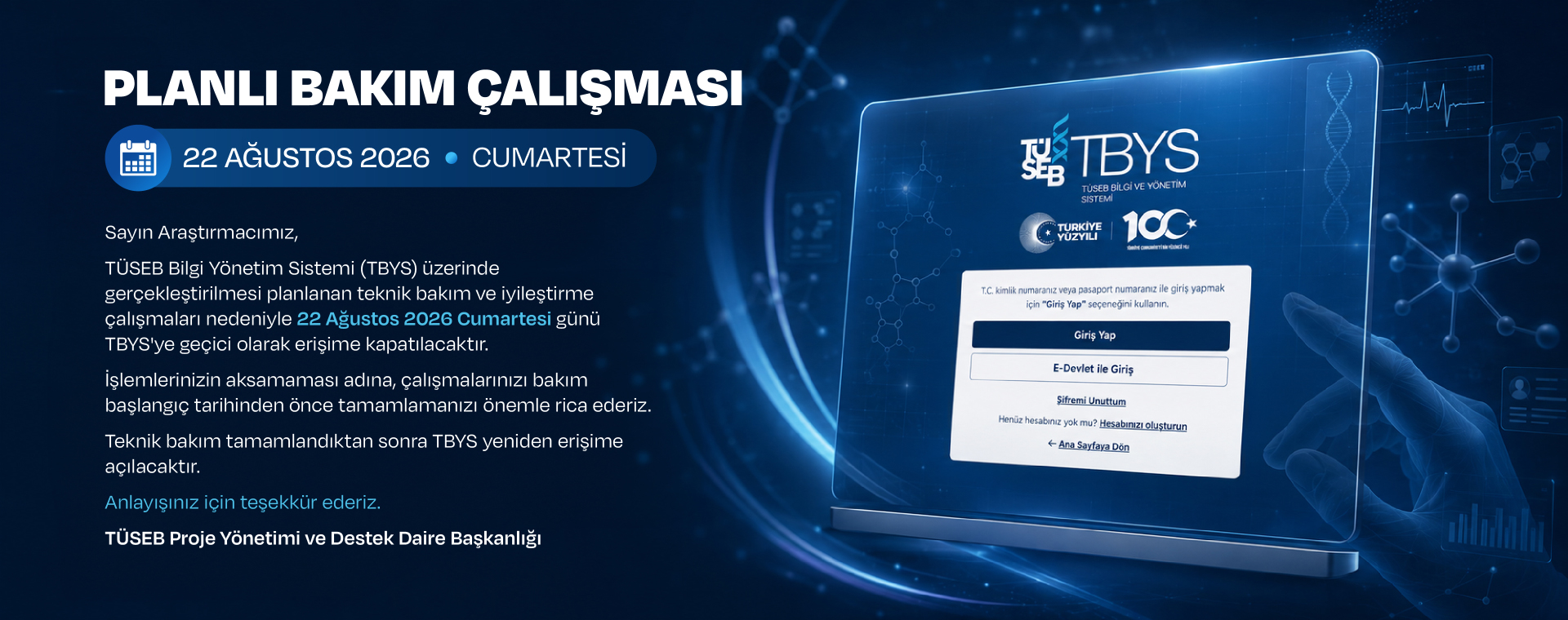 PLANLI BAKIM ÇALIŞMASI