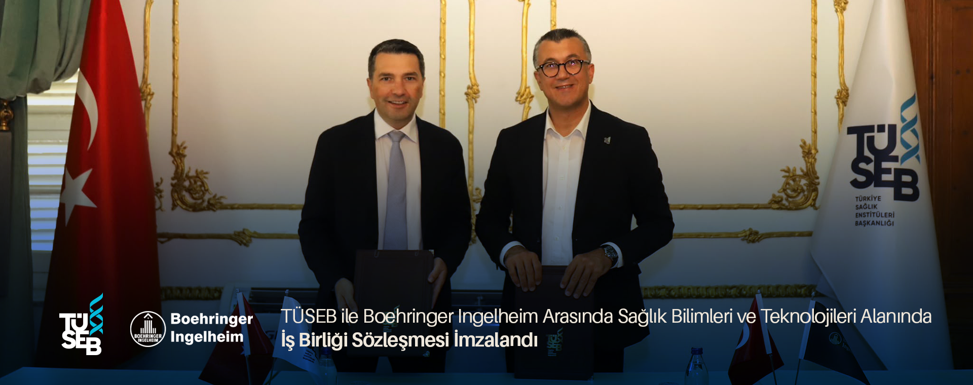 TÜSEB ile Boehringer Ingelheim Arasında Sağlık Bilimleri ve Teknolojileri Alanında İş Birliği Protokolü İmzalandı