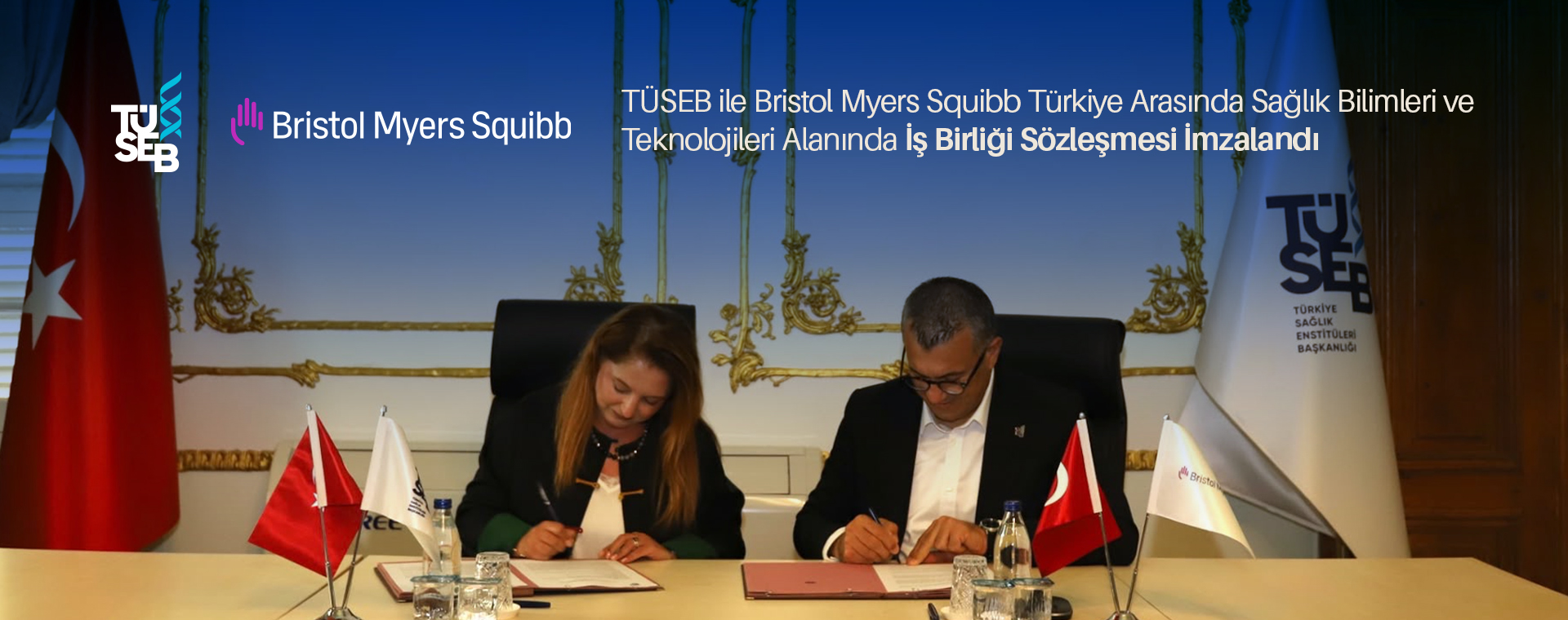 TÜSEB ile Bristol Myers Squibb Türkiye Arasında Sağlık Bilimleri ve Teknolojileri Alanında İş Birliği Protokolü İmzalandı