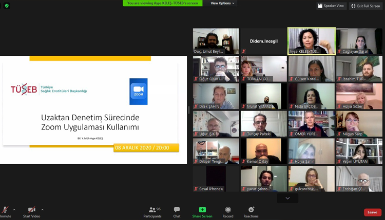 TÜSKA Uzaktan Akreditasyon Denetimleri kapsamında Denetçilere Eğitim Düzenlendi