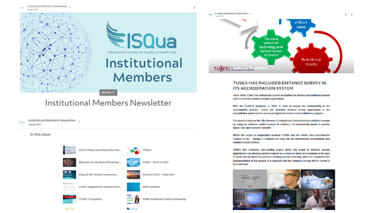 TÜSKA Uzaktan Akreditasyon Denetim Uygulamaları ISQua Bülteninde Yer Aldı