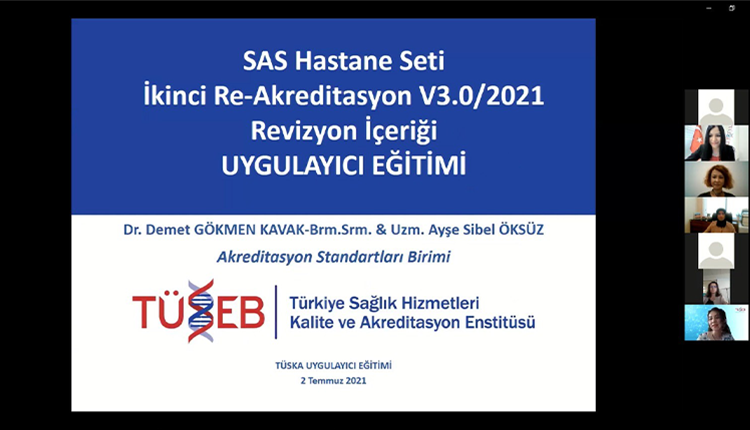 Uygulayıcılara Yönelik SAS Hastane Seti (v3.0/2021) Eğitimi Gerçekleştirildi