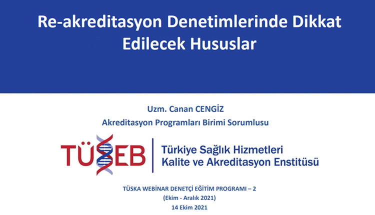 TÜSKA Denetçi Eğitim Programı Seri-2 Başladı!