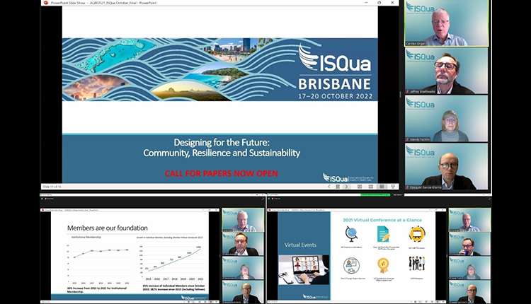 2021 yılı ISQua Genel Kurul Toplantısına Katılarak Ülkemizi Temsil Ettik.