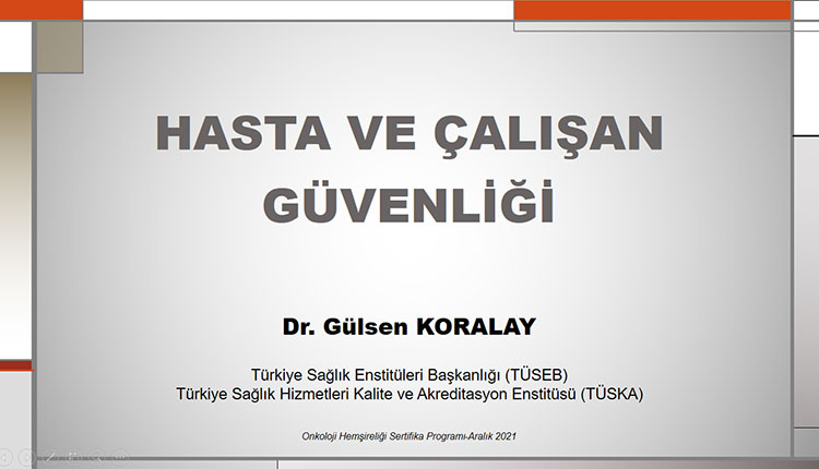 Onkoloji Hemşireliği Sertifika Programı