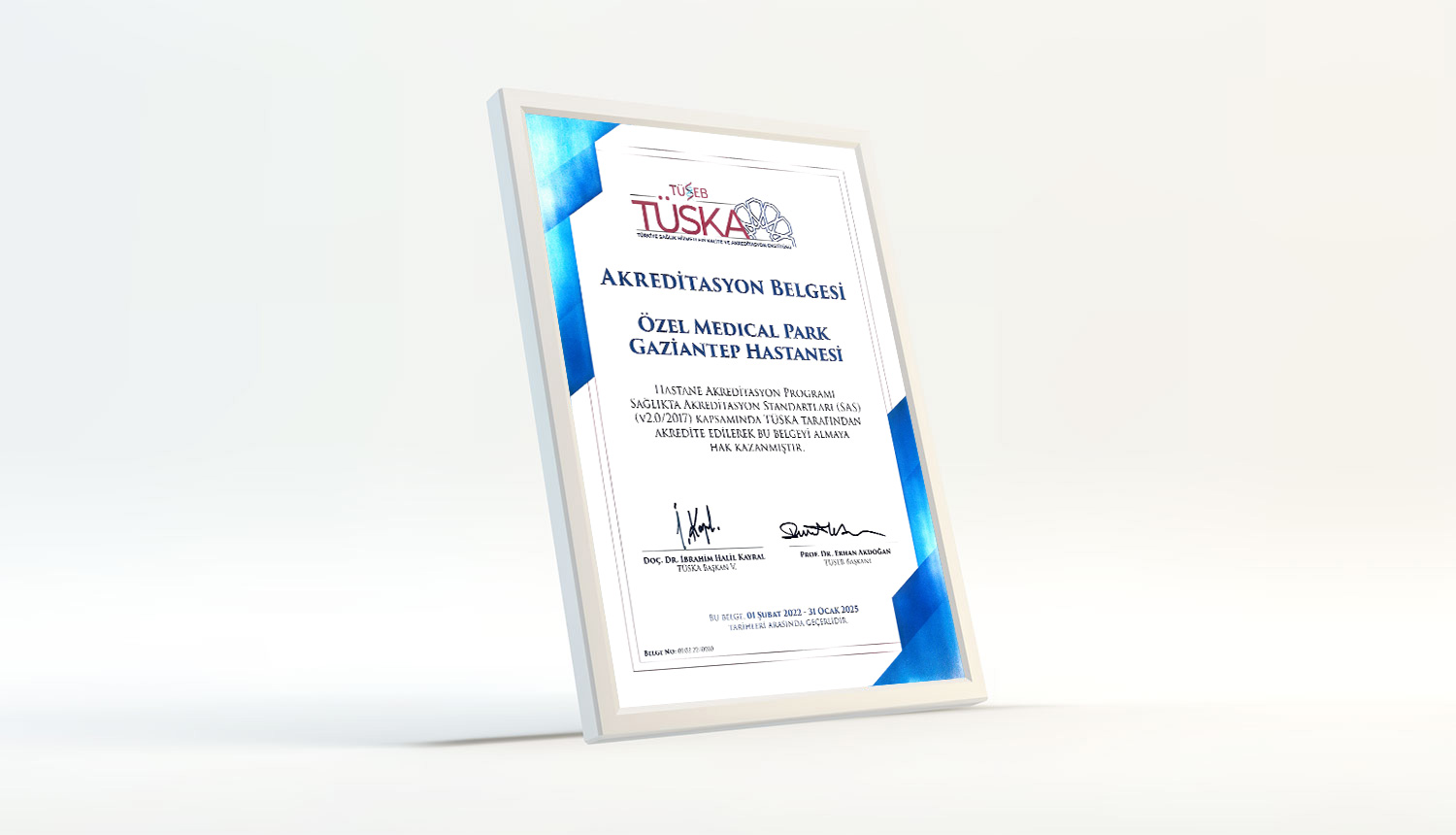 Private Medical Park Gaziantep Hospital was reaccredited