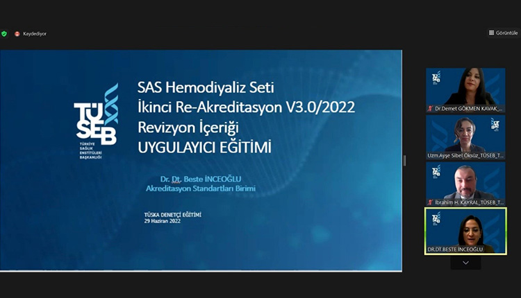 Uygulayıcılara Yönelik SAS Hemo-Diyaliz Seti (v3.0/2022) Revizyon Eğitimi Gerçekleştirildi