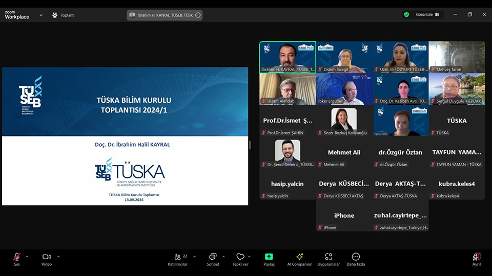 TÜSKA Uluslararası Akreditasyon Bilim Kurulu Toplantısı