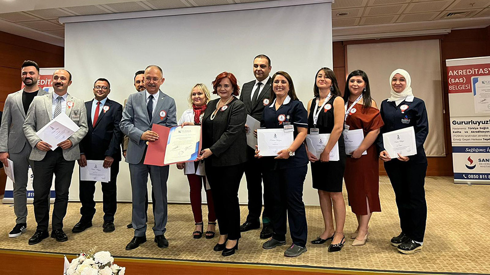 SANKO Universty Hospital was accredited by TÜSEB–TÜSKA Türkiye Health Care Quality and Accreditation Institute