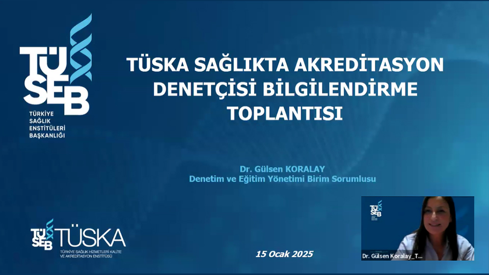 2025 Yılı TÜSKA Denetçi Eğitim Programı Webinar Serisi Başladı