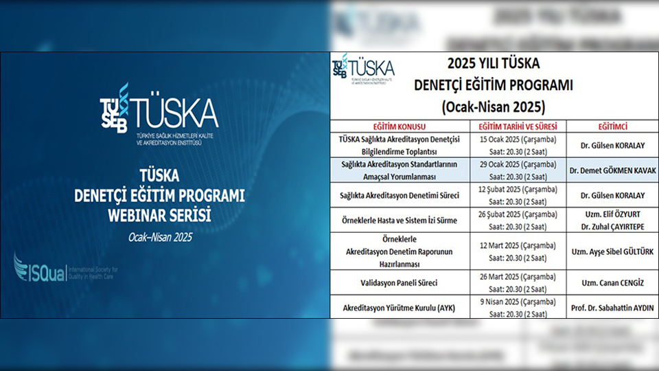 2025 Yılı TÜSKA Denetçi Eğitim Programı Webinar Serisi 2. Eğitimi