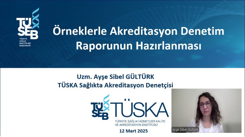 The 5th Training of the 2025 TÜSKA Surveyor Training Program Webinar Series Has Been Held