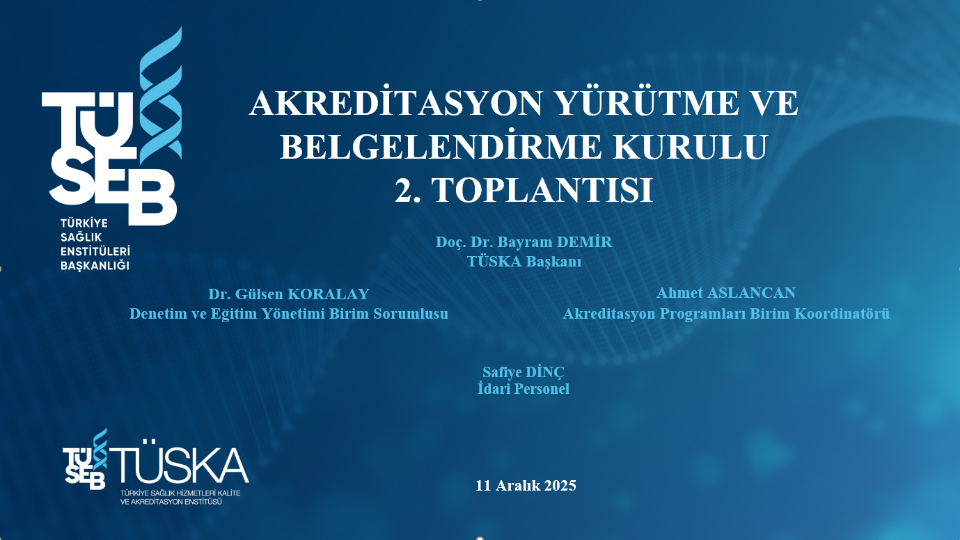2. Akreditasyon Yürütme ve Belgelendirme Kurulu Toplantısı Gerçekleştirildi.