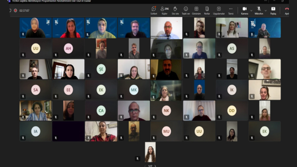 The First Training of the Webinar Series for Healthcare Accreditation Surveyors Has Been Held