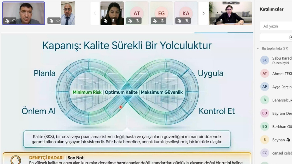 The Eighth Session of the Online Training Program on Quality and Accreditation Held in the Turkish Republic of Northern Cyprus