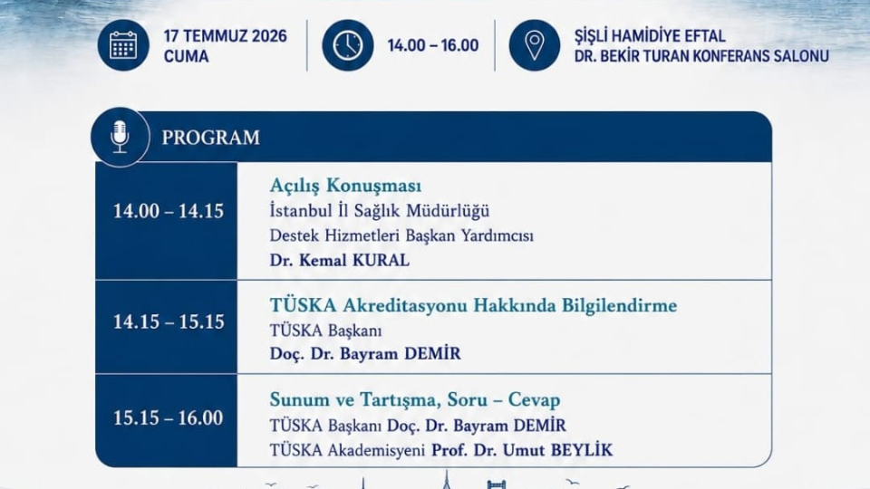 TÜSKA Accreditation Information Meeting Has Been Held in Istanbul