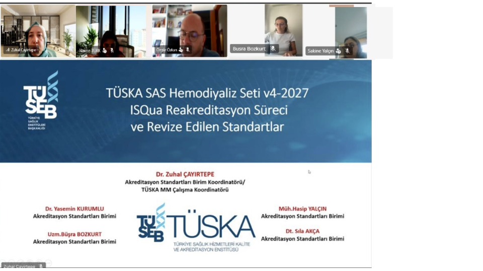 TÜSKA Tarafından 26 Ağustos 2026 tarihinde “Uygulayıcılara Yönelik Hemodiyaliz Seti (v4.0/2027) Revizyon Eğitimi” Gerçekleştirildi