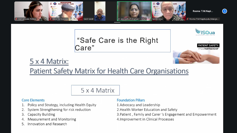 TÜSKA Has Participated in the International Patient Safety Webinar
