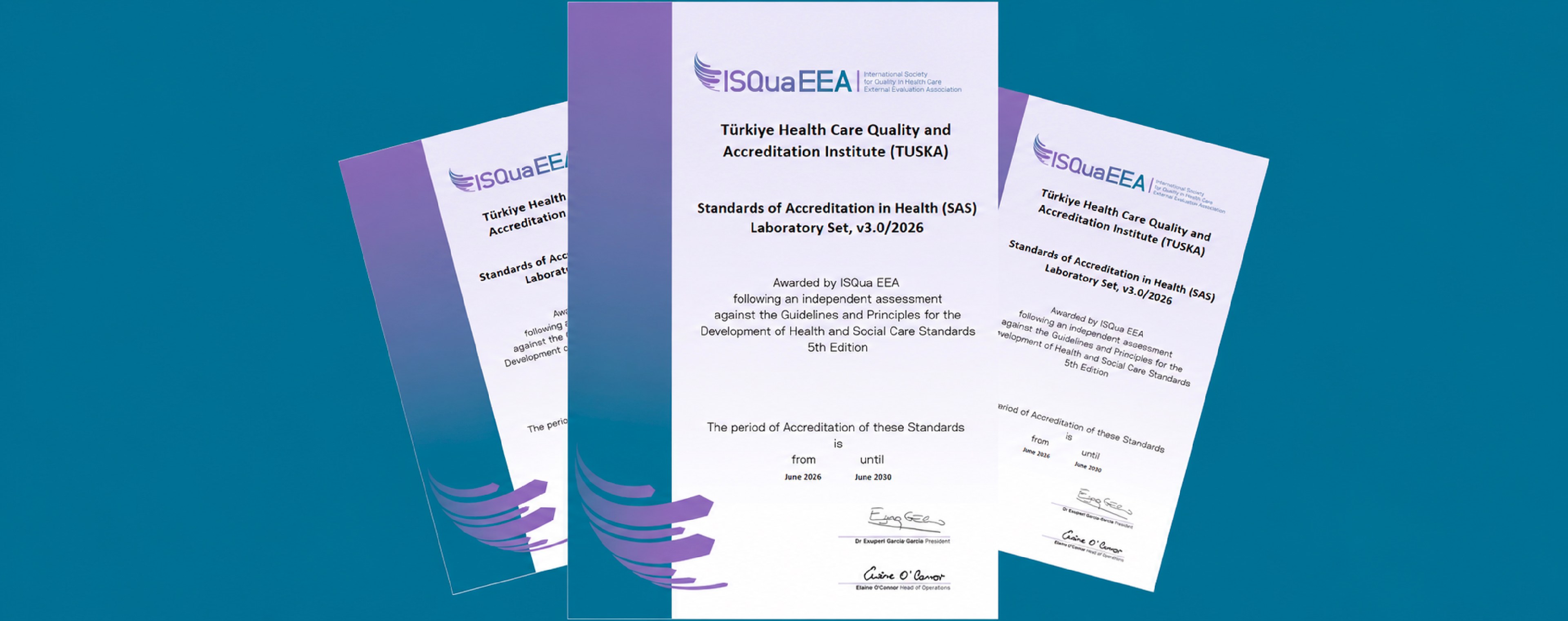 TÜSKA SAS Laboratuvar Standartları ISQua EEA (External Evaluation Association) Tarafından Yeniden Akredite Edildi