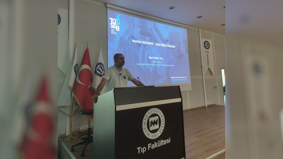  Sağlıkta Yapay Zekâ Seminer Serisinin Altıncı Konuşması Marmara Üniversitesi Tıp Fakültesi’nde Gerçekleştirildi